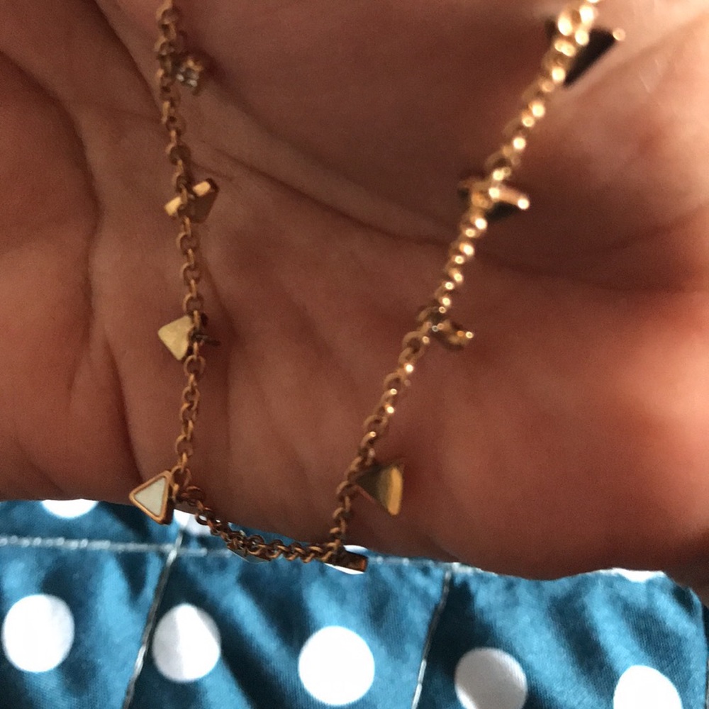 Fossil necklace gold stainless steel